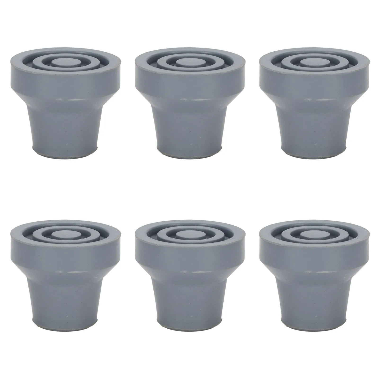 Crutch Accessory Kit 15mm Cane Tip Professional Portable Rubber Replacement Tip Accessory for 4 Legged Crutch 0.6 Inch Cane Replacement