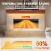 Electric Fireplace-50 Inch Fireplace Heater and Linear Fireplace W 15 Belt Light Colors-Fireplace Insert W 5100 BTU Heat Output 6