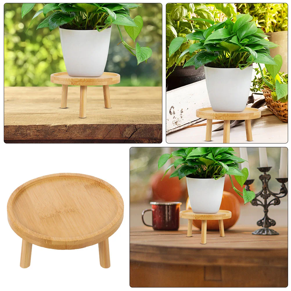 

Mini Stand Decor Household Vase Indoors Desk Bonsai Pot Pedestal Solid Wood Stands Plants Stool Flowerpot Stand Vase Display