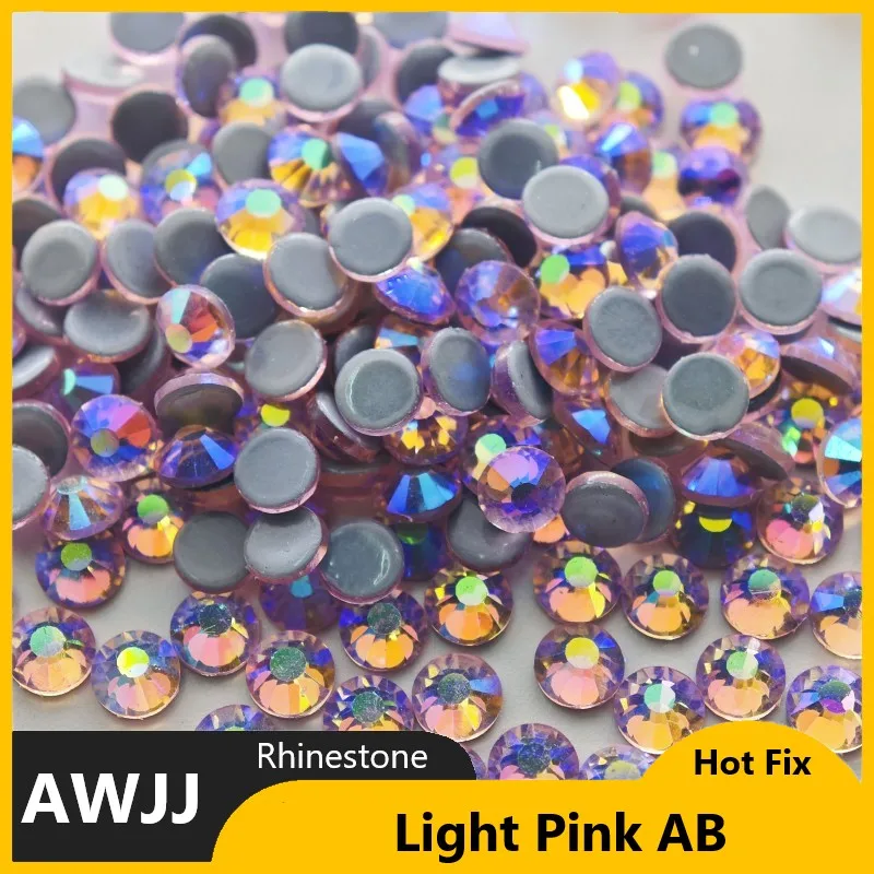 SS6-SS30 rosa opal farbe besser dmc hot fix strass, glas strass hotfix eisen auf strass nähen & stoff dekorationen – Detail 30