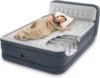 Beam Ultra Plush Inflatable Pillow Top Bed Air Mattress with Headboard, Built-in Internal Electric Pump and Carry Storage Bag, Q 3