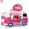 Quick Door Shipping 13*9*10ft Commercial Inflatable Ice Cream Truck Snack Booth Stand for Food Treat 3