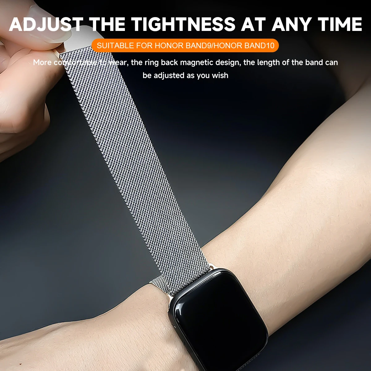 Milanese Loop Stainless Steel Magnetic Bracelet Replacement Strap