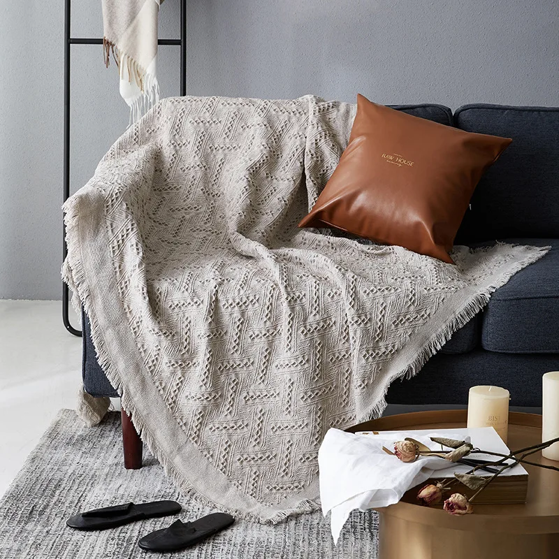 Nordic Sofa Throw Blanket Decorative Blanket Cover For Sofa Warm