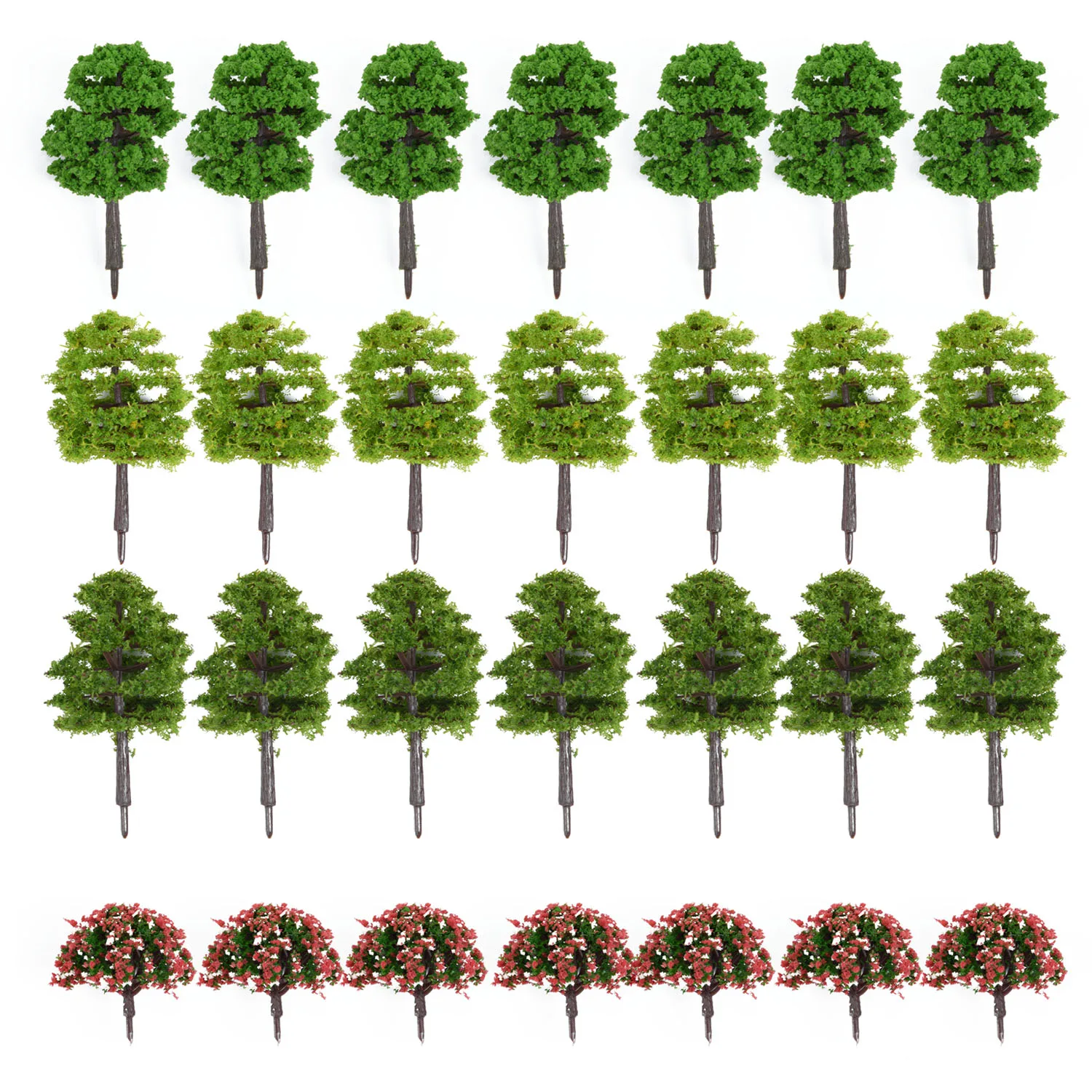 10/20/70pcs Model Trees Artificial Miniature Tree Scenery Garden Park Train Railroad Decoration Building Landscape Model For