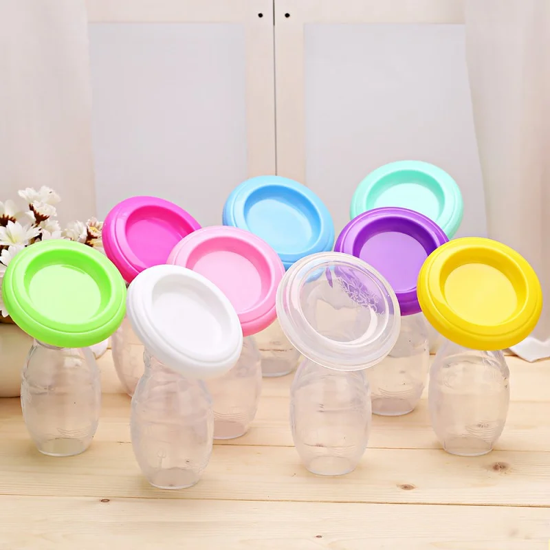 Silicone Manual Breast Pump Feeding Milk Extractor Baby Accessories