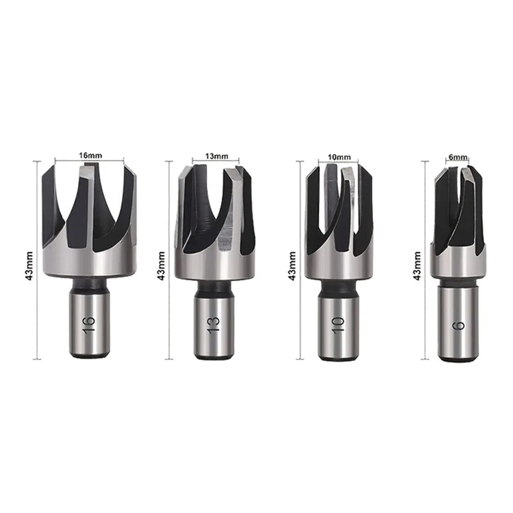 

4/8pcs Wood Plug Cutter Drill Metal Cutting Tool Drill Bit Woodworking Cork Drill Bit Power Tool Accessories For Engineering Use