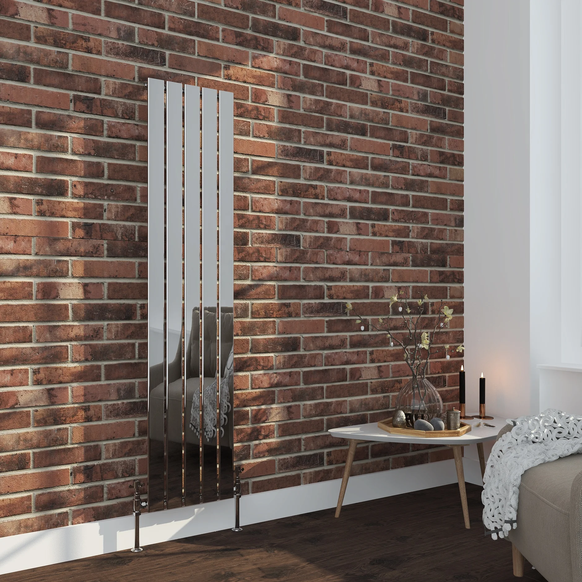 High quality OEM service SUN-R12 VERTICAL CHROME tall bathroom radiators wall towel radiator designer bathroom towel radiators