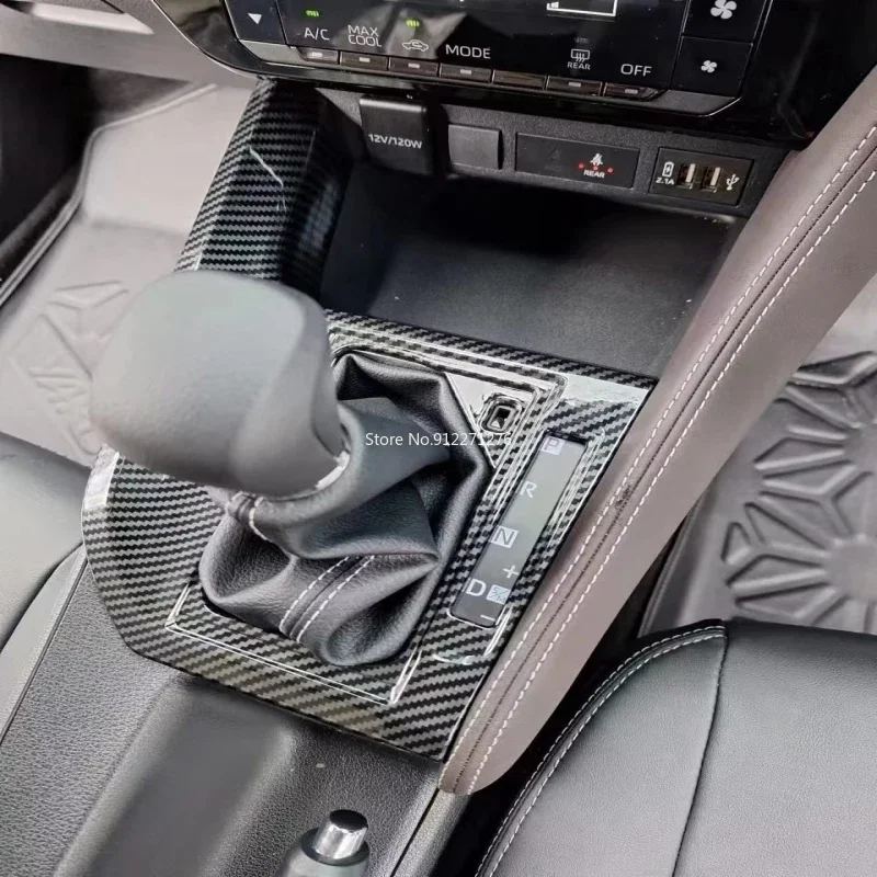For Toyota Yaris Ativ/Vois 2023 2024 interior Accessorie Car center console  Gear Shift Panel handbrake Cover Sticker Decoration