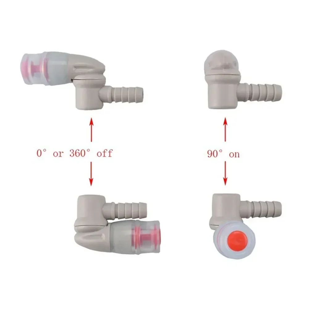 Replacement Hydration Bags Bite Valves With Cover Water Bag Bite Mouthpiece Valve&deg; Swivel Switch Piping Nozzle
