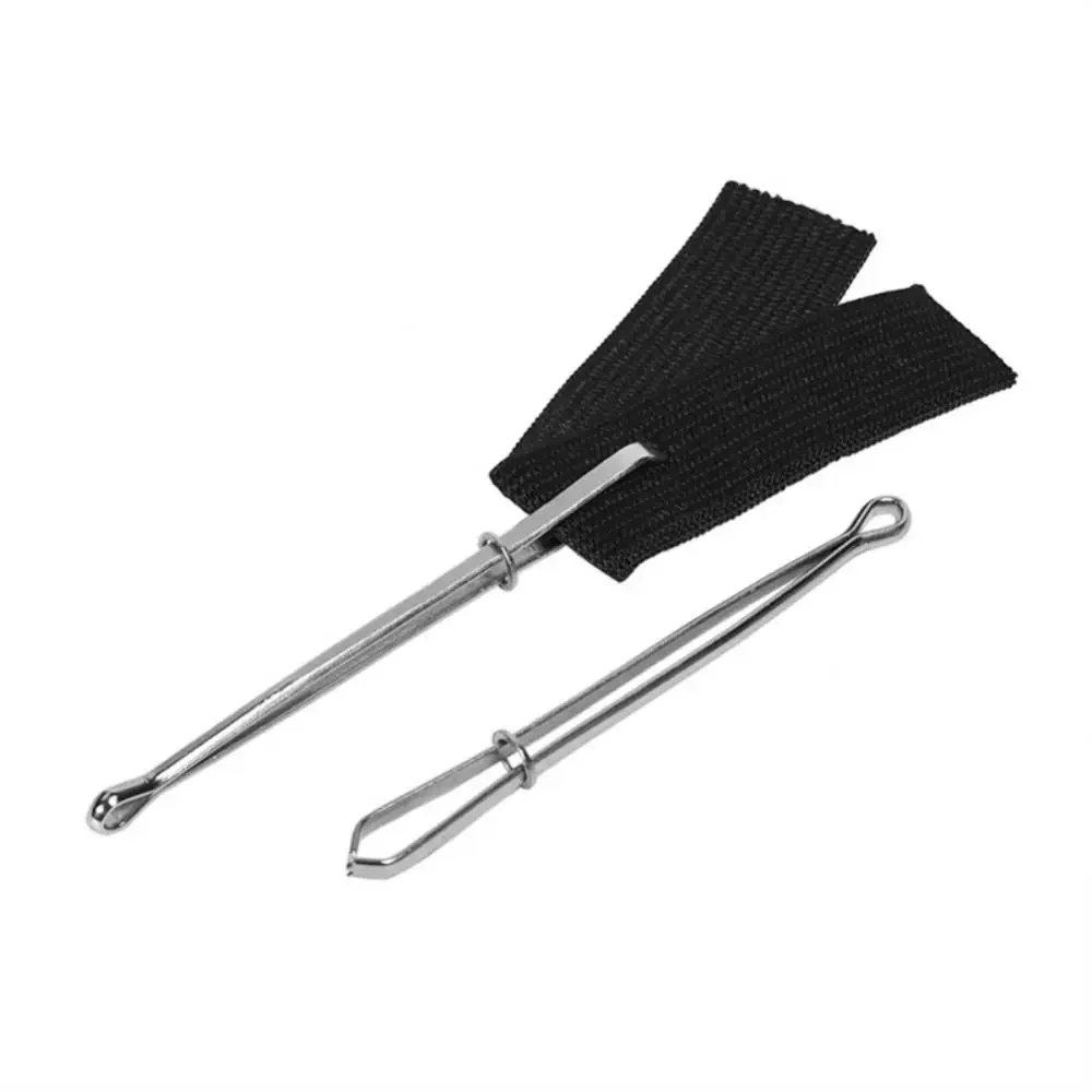 Description Picture 3 of item2 pcs Garment Clips Sewing Tools Elastic Band Punch Cross Stitch Threader Wear Elastic Clamp Threading Device New
