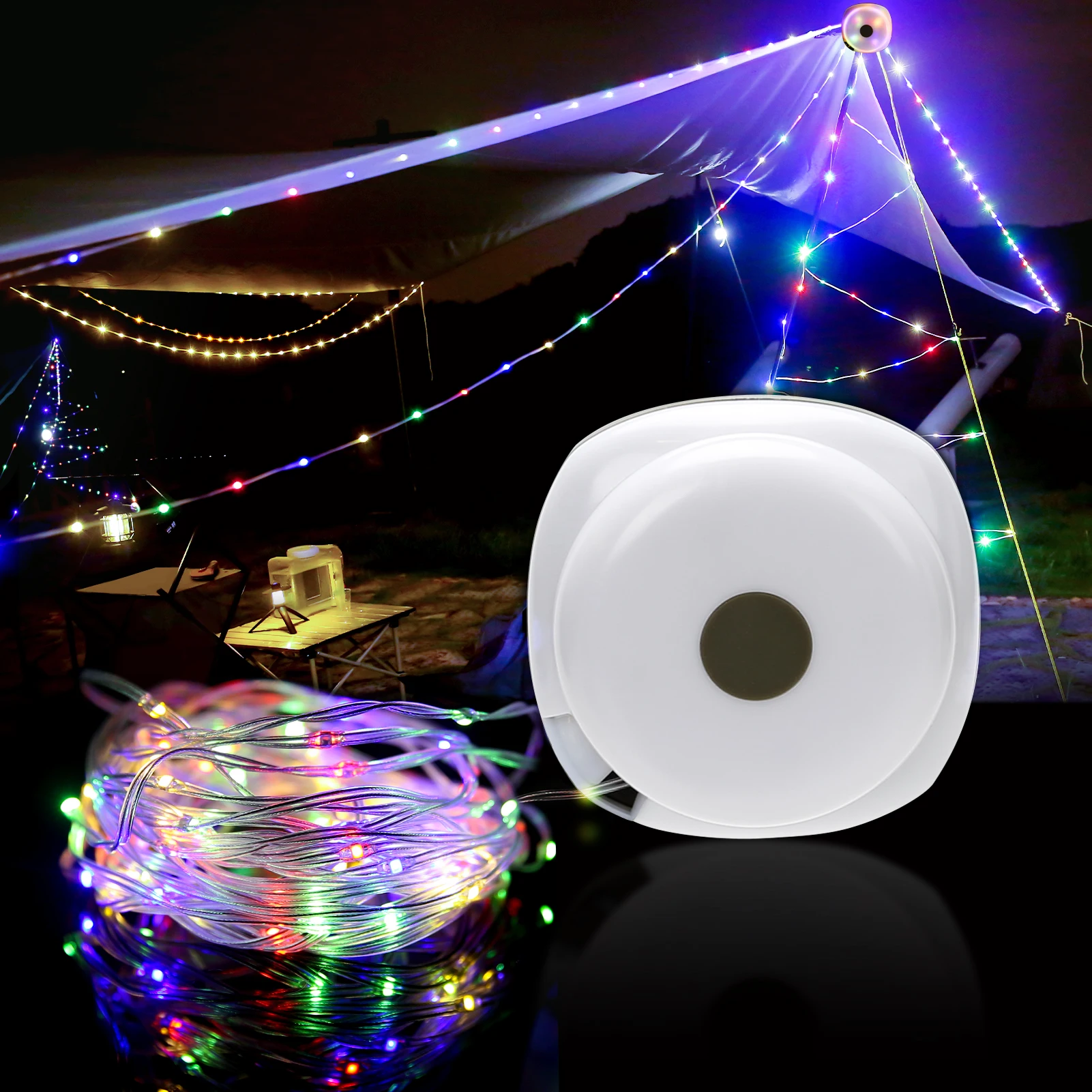 Color String Lights + Camping Lantern Flashlight: 33FT Camping String  Lights with 4000mAh Power Bank, Waterproof LED Camping Lights, Portable  Tent Lights for Camping Power Outage Emergency Home - Yahoo Shopping