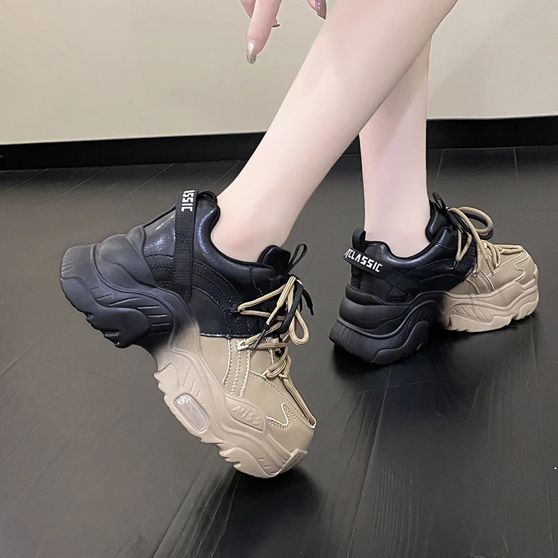 Herfst Vrouwen Chunky Sneakers Nieuwe Ontwerp Kleurrijke Vrouw Schoenen Dikke  Zool Mode Meisjes Platform Sneakers Dames Sportschoenen - AliExpress
