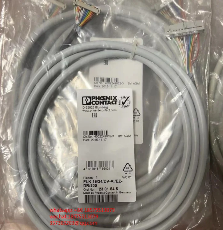 

For Phoenix FLK 16/24/DV-AI/EZ-DR/200 2301545 Cable Signal Cable Spot New 1 Piece