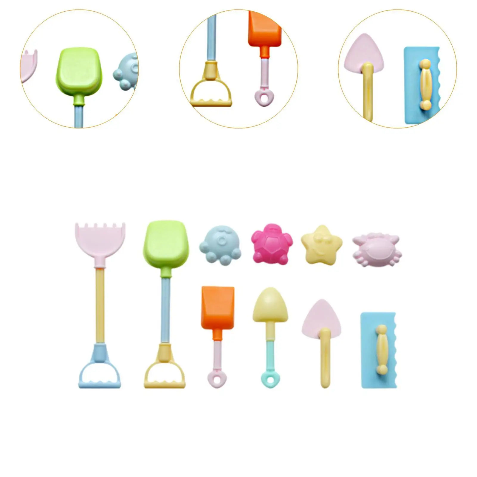Beach Sand Toys Gift Accessories Castle Mould Game Sea Creatures Mould 1/6 5