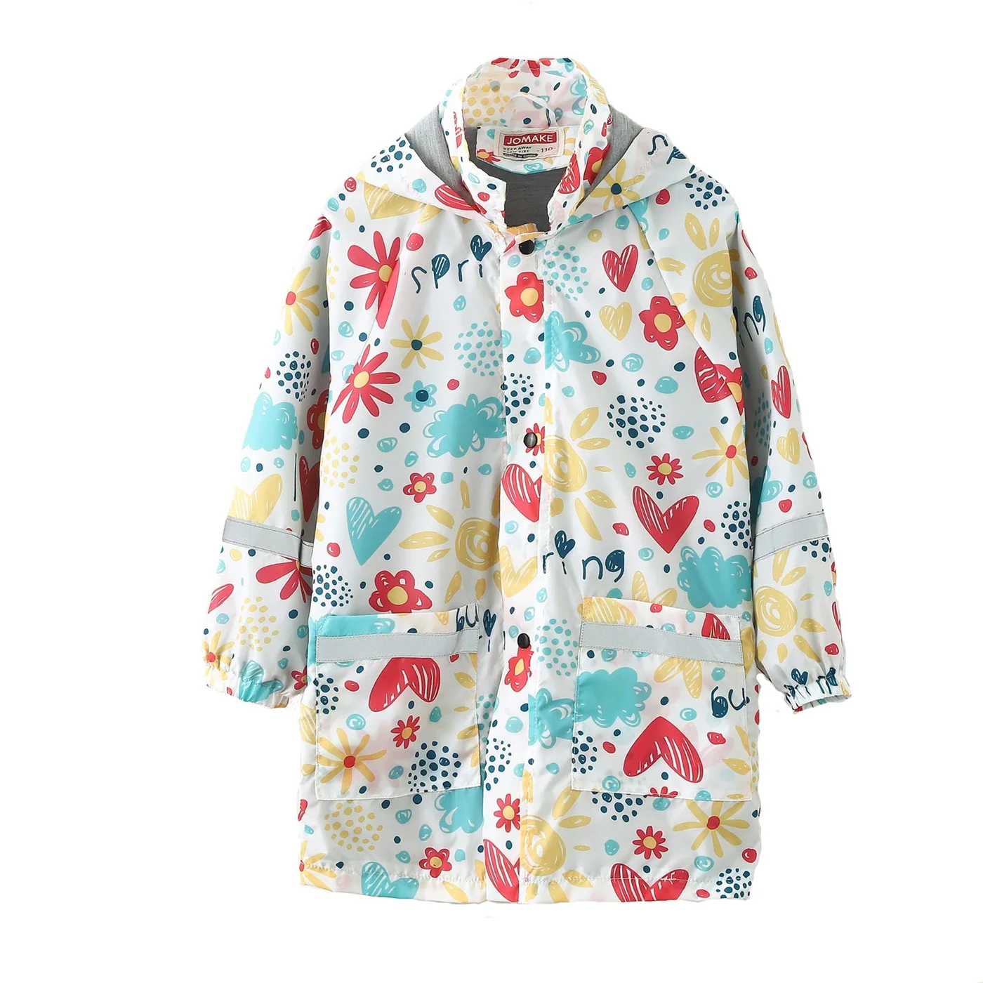 Children Raincoats Cute Stylish Boy Star Graphic Raincoat For Kids