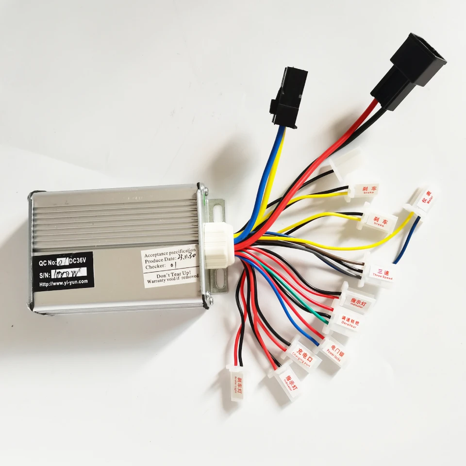 thumbnail image 2 of Waterproof Brushless Motor Controller - 36V/48V 150W-300W E-Bike Speed Controller 2 of 10