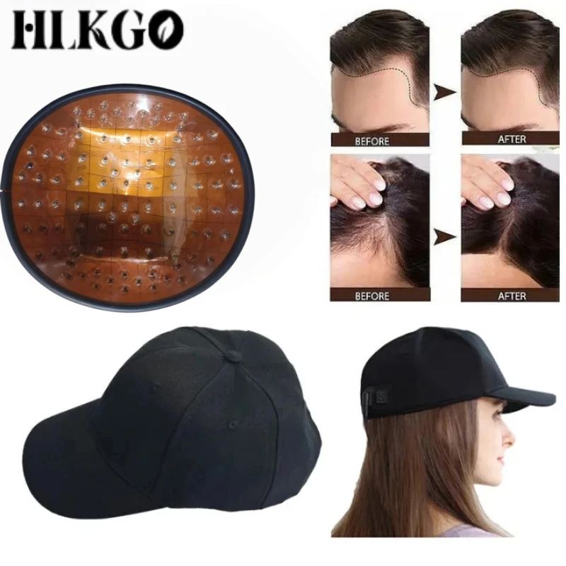 Coverage Portable Hair Growth Laser Helmet 650nm LLLT Light Therapy Cap Anti Hair Loss Device for Travel Use