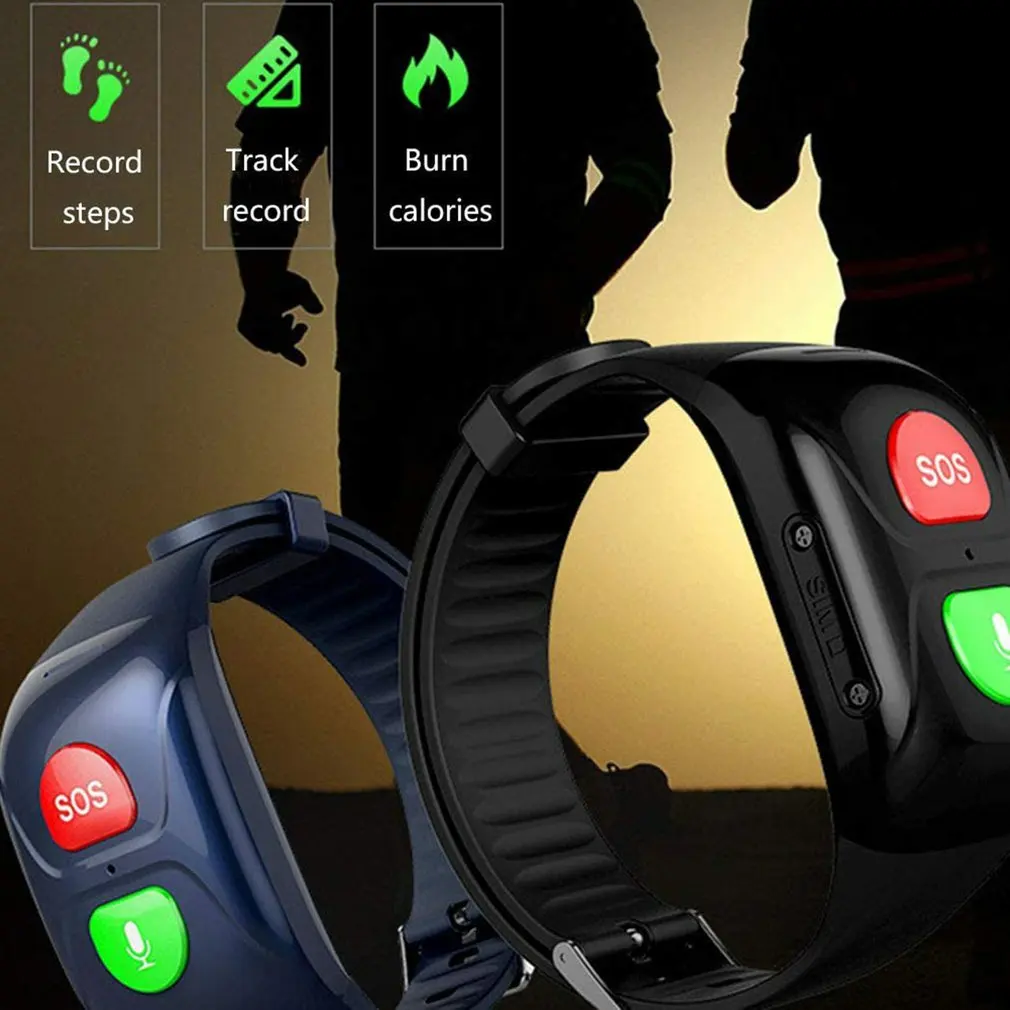 4G Elderly Older Smartband Old Man GPS+WIFI Position Swimming Heart Rate SOS App Remote Monitor Call Smart Band Watch Bracelet