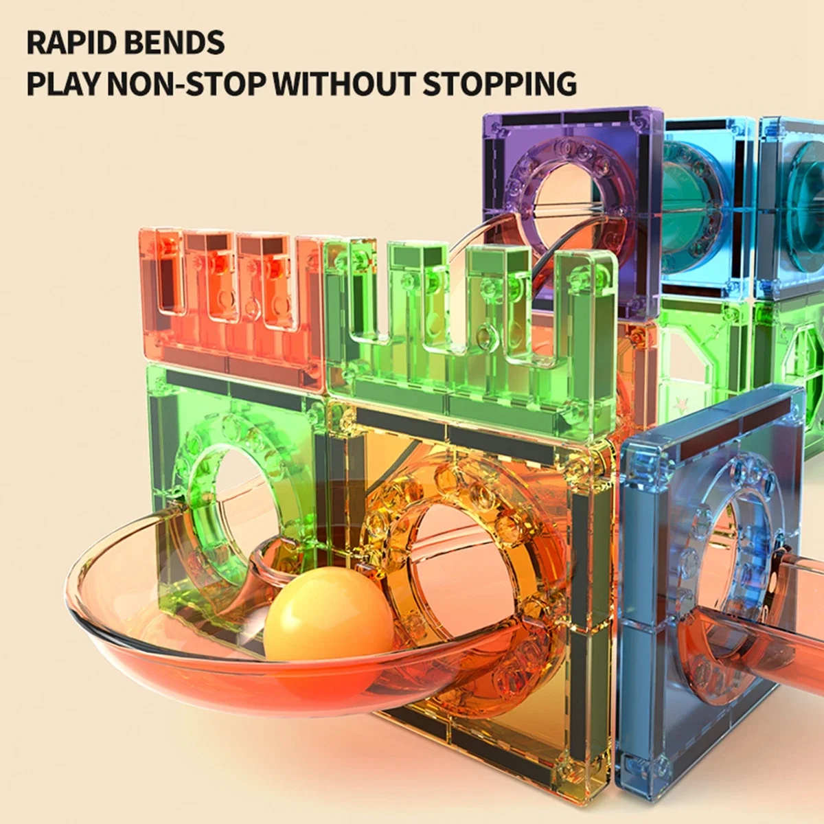 Magnetic Building Blocks STEM Toys for Kids 3D Transparent Educational Magnetic Tiles Learning Toys for Kids Birthday Gift magnetic building blocks,magnetic assembly toy