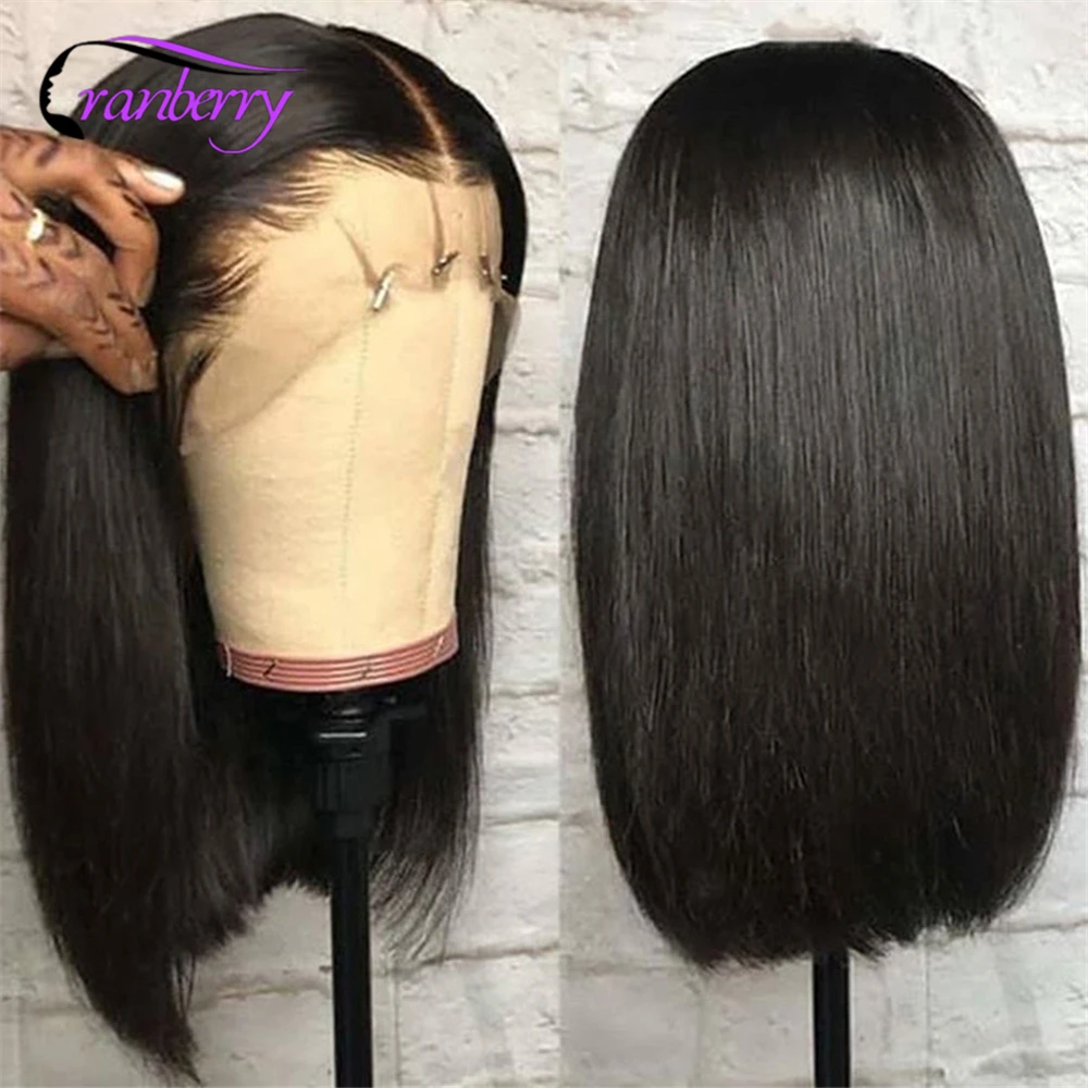 Lace Front Wig Cranberry Peruvian Hair Bob Short 100% Human Hair For Women