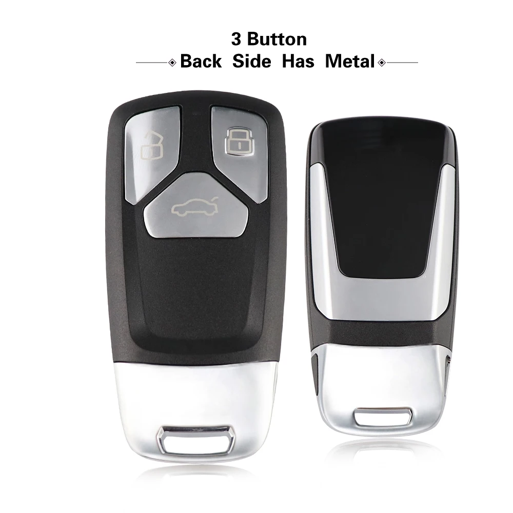 Premium Remote Car Key Shell Fob Cover Case - Smart Key Design, 3/4 Button, No Logo