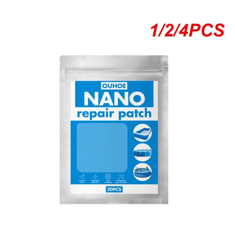 

1/2/4PCS Swimming Ring Nano Repair Patch Swimming Pool Water Pad Tent Waterproof Special Adhesive Outdoor Swimming Ring Patch