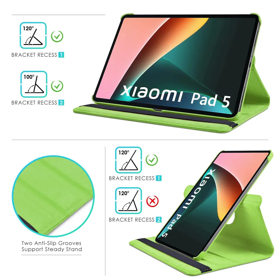 Custodia Per Xiaomi Pad 5 Con Penna | Cover Portafoglio In PU Con Supporto E Slot, Design Gufo