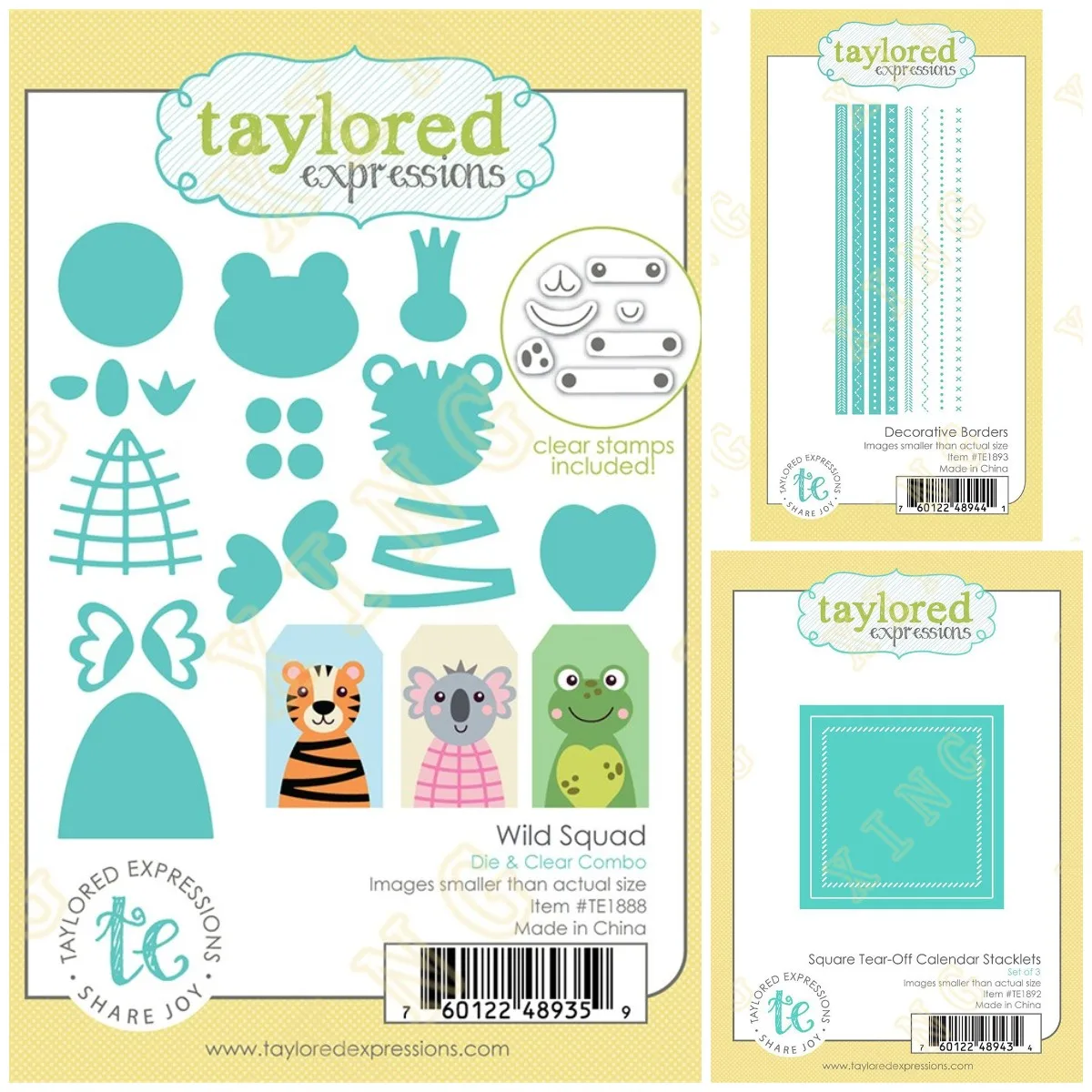 

Wild Squad Animals Square Metal Cutting Die Scrapbook Embossed Paper Card Album Craft Template Cut Die Stencils New for Arrival