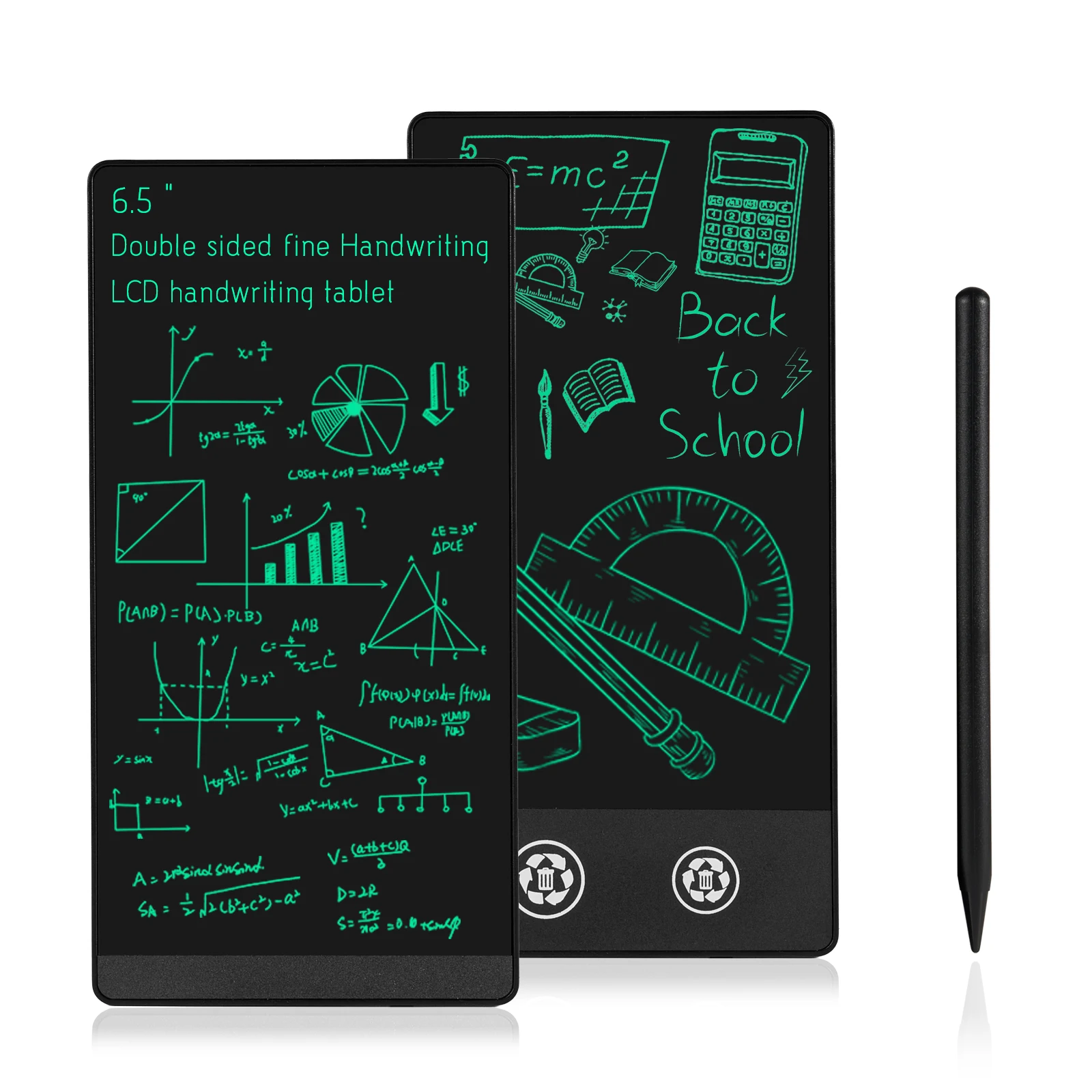 6.5-inch Screen Superfine Handwriting LCD Writing Board Meeting Magnetic Single/Double Sided Pad Liquid Drawings Tablet 2