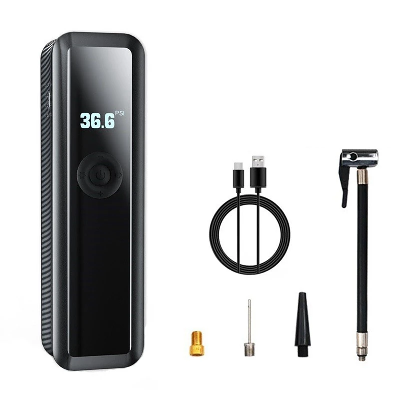 

Портативный насос для автомобильных шин, Умный Цифровой надувной насос для автомобиля, велосипеда, лодки, 1 комплект