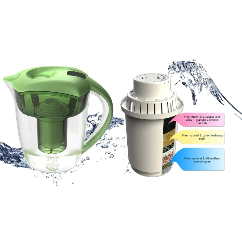 2pcs/set Convenient Replacement Filter Efficient Water Filter Replacement for Water Pitcher Maintain Clean R9UF