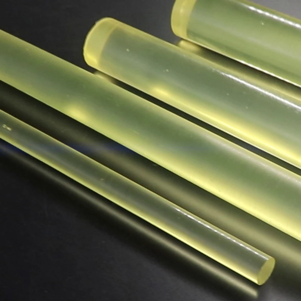 Solide PU Polyurethan Stange 10/12/15/18/20/25/30/35/40/45/50mm Elastische Gummi Stangen Gelb Durchscheinende Stretch Sticks Kunststoff Stange – Detail 8