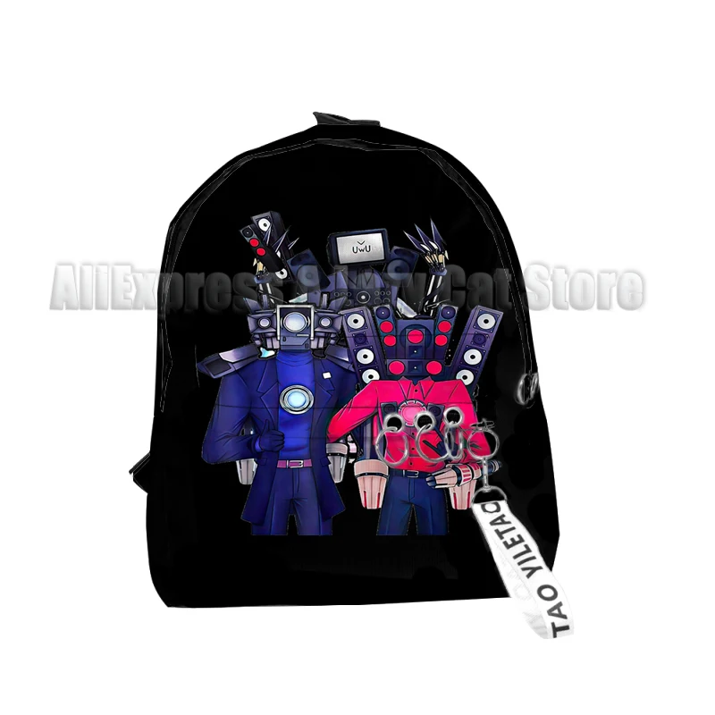 Skibidi Toilet Speakerman Backpack Cartoon Anime Game Camera Man School Bag Camcordeman Custom Kids Bags for Boys Girls 6