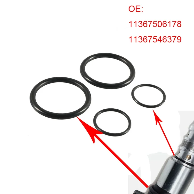 4pcs Set O-Ring Vanos Solenoid Case Seals 11367506178 11367546379 for BMW E53 E60 E63 E64 E65 E66 E70 N40 N42 O Ring Seal Set