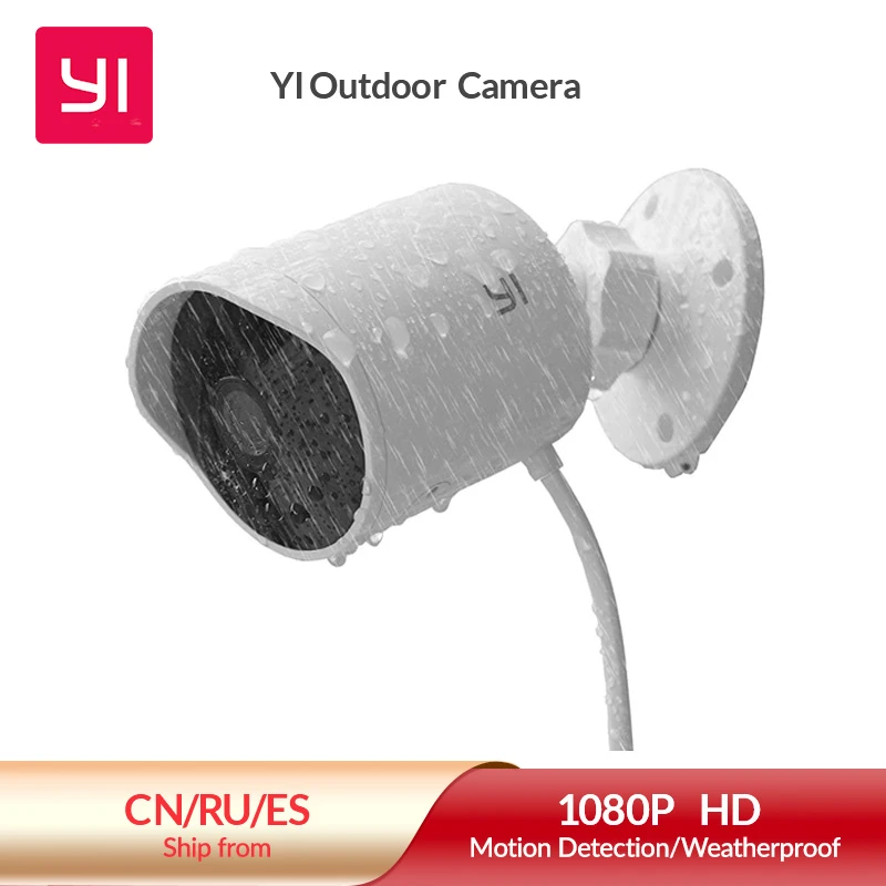 Yi Outdoor Security Camera 1080p Cloud Storage Wifi 2.4g Ip Cam