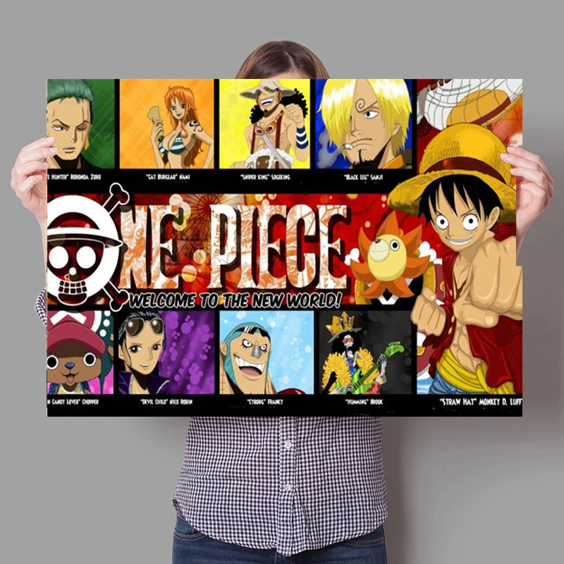 Bandai DIY 5D One Piece Luffy Watercolor Anime Poster Diamond Painting Diamond Embroidery Mosaic Art Mural Home Decor 