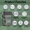 Bluetooth OBD2 Scanner Diagnostic Tool, Car Code Reader OBDII/EOBD Scanner with Reset, BT4.0 Diagnostic Scan Tool 2