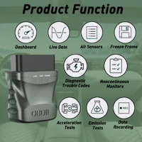 Bluetooth OBD2 Scanner Diagnostic Tool, Car Code Reader OBDII/EOBD Scanner with Reset, BT4.0 Diagnostic Scan Tool 2