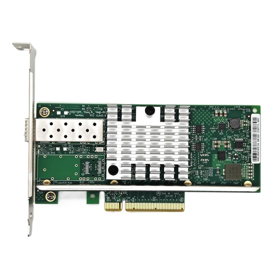 Ethernet Adapter Ethernet Card Network Card 10Gb Intel 82599EN X520-DA1 1xSFP+ Port PCI-E x8,x16 M.2 NIC Card Support Windows Server/7/8/10/VMware
