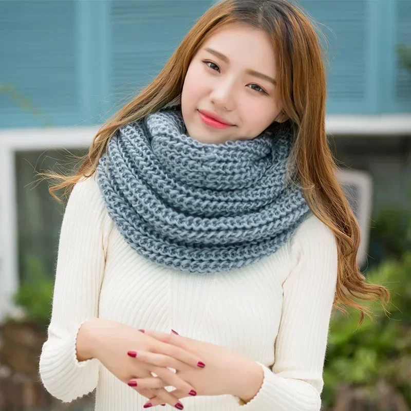 Fashion Women Ladies Knitting Scarf Winter Warm Necklace