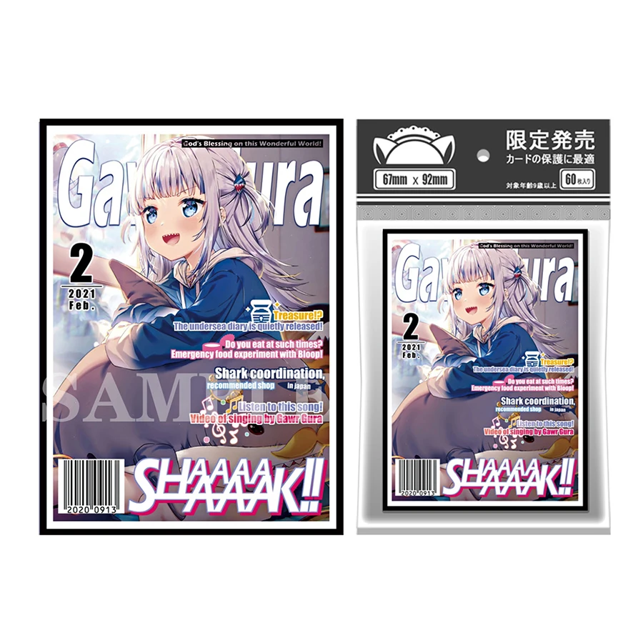 Hololive Gawr Gura Game Card Protective Sleeves Case MGT/YGO/CFV/POK /KMC  CS 20| | - AliExpress