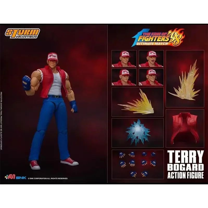 

Original Storm Toys 1/12 TERRY BOGARD King Of Fighters 98 Four Headed Carving In Stock Action Collection Figures Model Toys