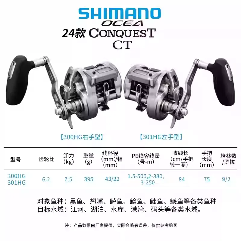SHIMANO 2024 NEW OCEA CONQUEST CT Digital drum drum sea
