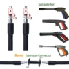 10 m Pressure Washer Hose High Water Cleaning Hose Pipe Cord Car Washer Extension Hose for Bosch High Pressure Cleaner 6