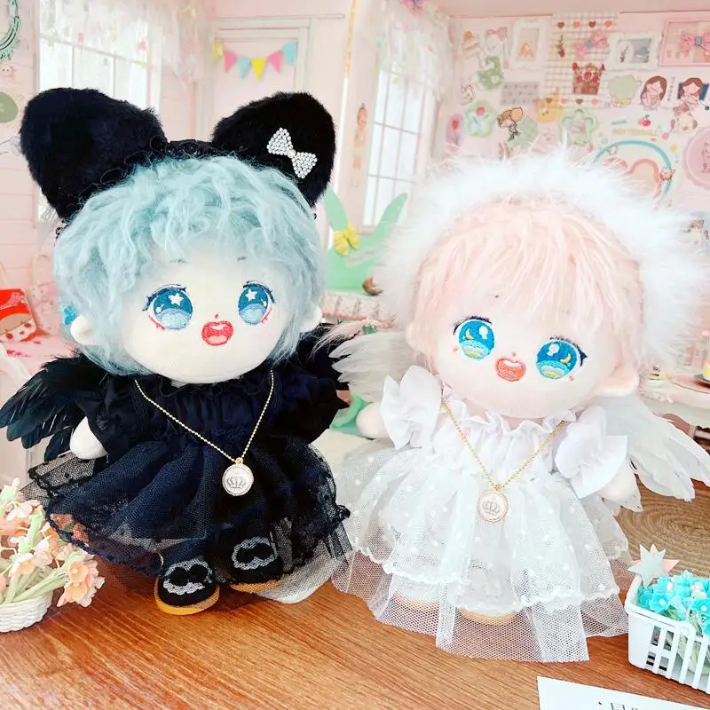 

1pc Doll Clothes for 20cm Idol Dolls Accessories Fit Plush Stuffed Cotton Doll's Dress Skirt Outfit for Korea Super Star Toy