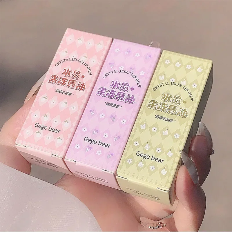 Mirror Crystal Moisturizing Lipgloss Fruit Flavor Transparent Liquid Lipbalm Lipstick Reduces Lip Line Care Cosmetics Lips Oil 5