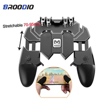

Joystick For IOS Android Mobile Phone Gamepad Pubg Controller AK66 Six-finger Linkage Button Game Handle For PUBG Gaming Trigger