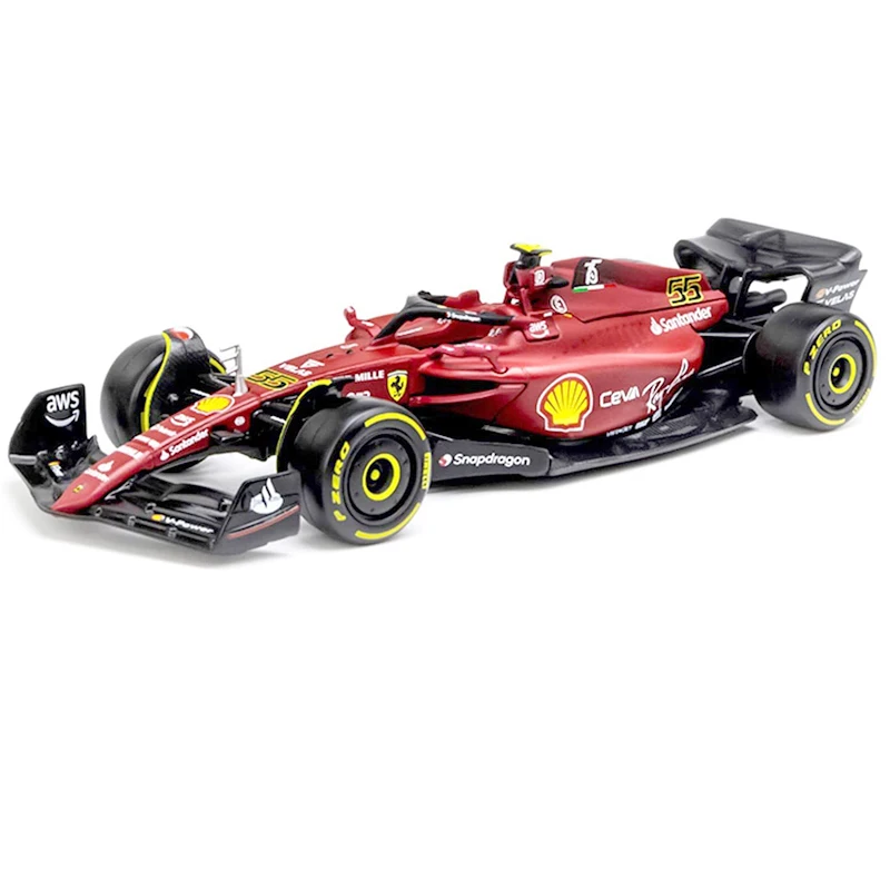 2025 Bburago 1:43 SF25 Ferrari SF23 Formula ONE SF24 #16 Alloy Toy Car Model Carlos Sainz and Charles Leclerc Exclusive Race