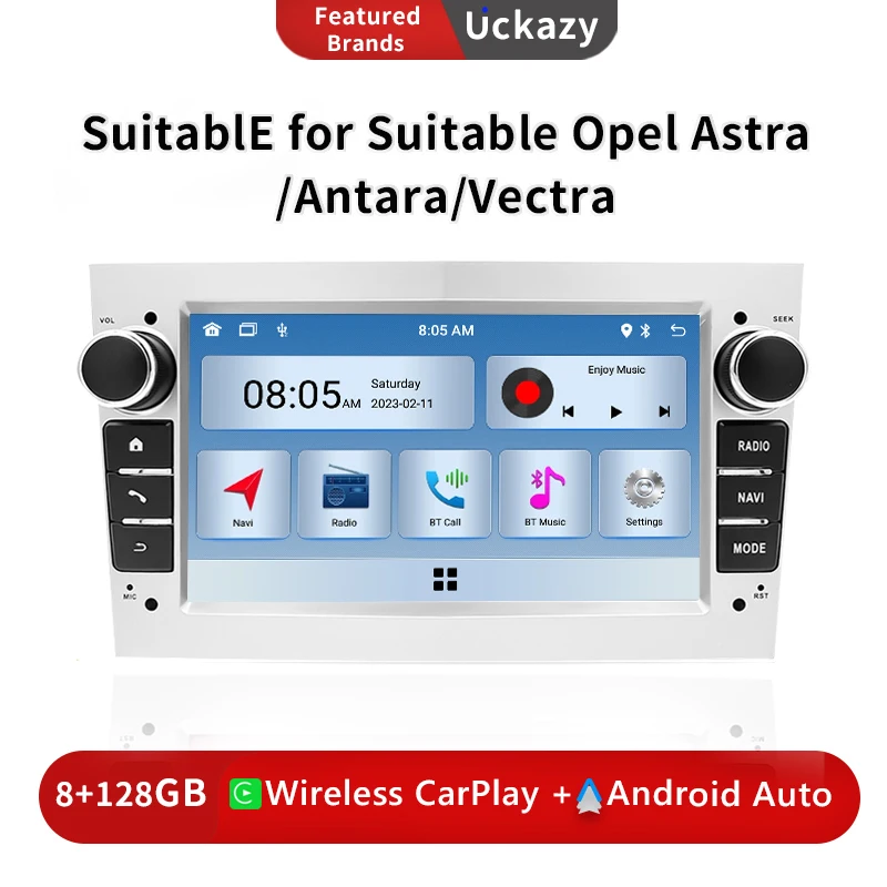 Uckazyandroid 12 Lettore Multimediale Stereo Per Auto Per Opel Vectra C Zafira B Corsa D C Astra H G Jvivaro Meriva Radio Navigazione Gps